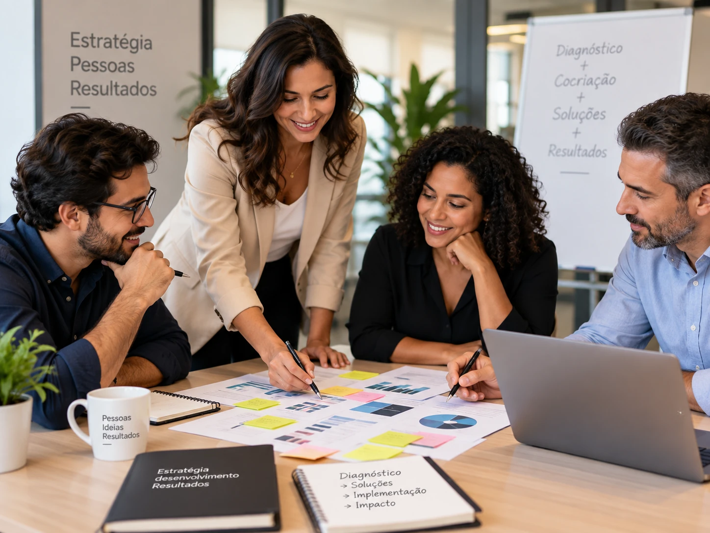 Consultoria com equipe em planejamento colaborativo