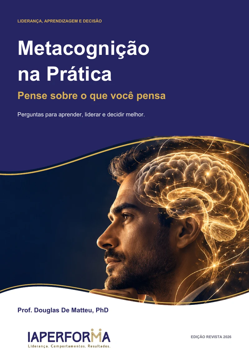 Capa do e-book Metacognição na Prática — Pense sobre o que você pensa